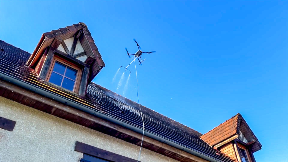 Les drones dans les repérages toiture